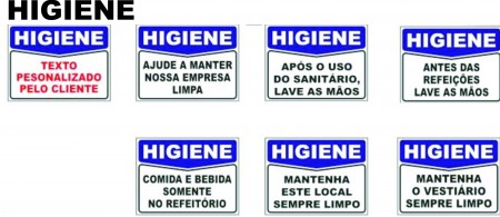 PLACAS DE SINALIZAÇÃO